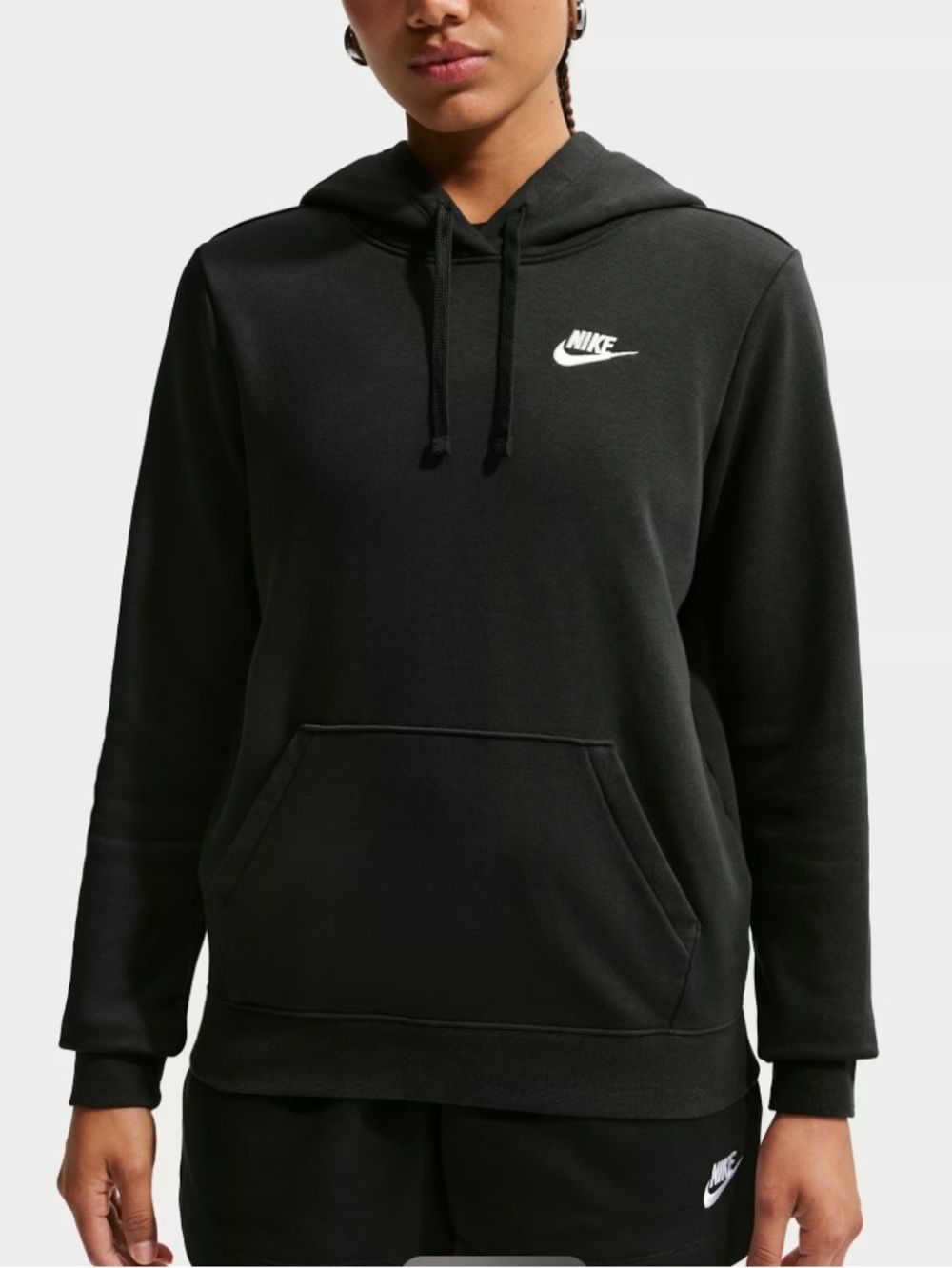 Nike Sportswear Club Fleece Women's Pullover Hoodie Medium Black